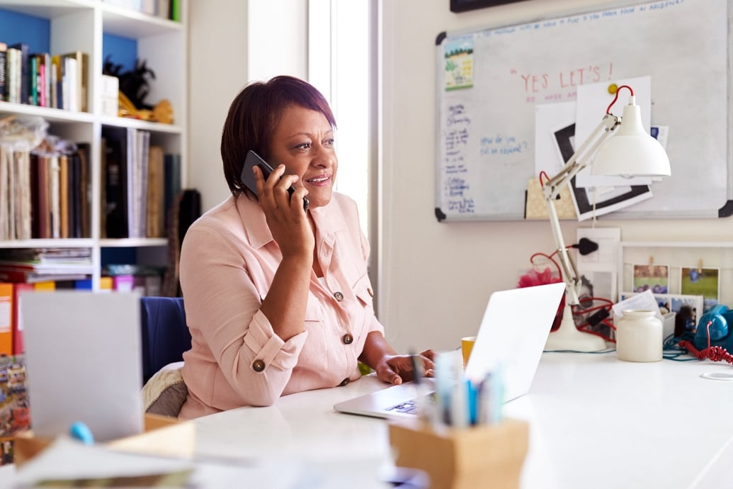 office manager on phone-1